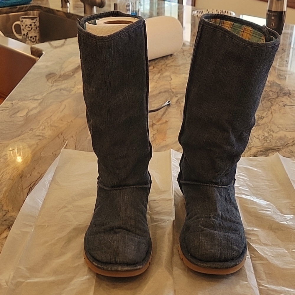 Denim UGG boots